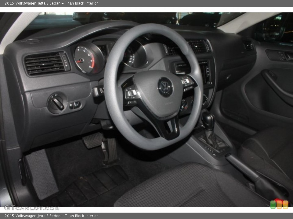 Titan Black Interior Prime Interior for the 2015 Volkswagen Jetta S Sedan #98318269