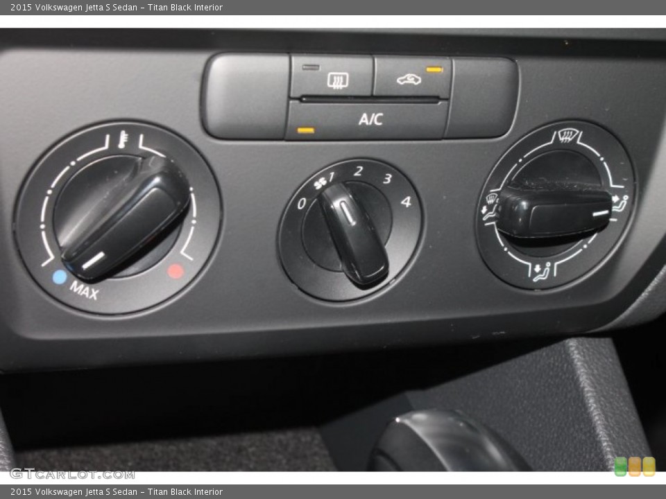 Titan Black Interior Controls for the 2015 Volkswagen Jetta S Sedan #98318419