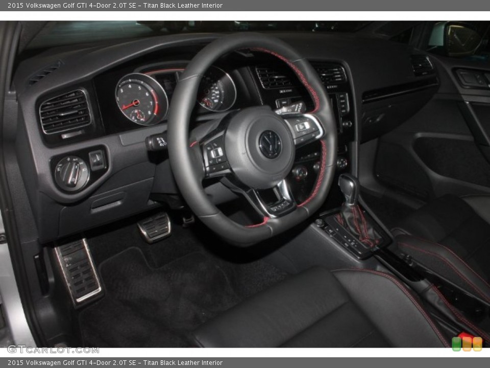 Titan Black Leather 2015 Volkswagen Golf GTI Interiors