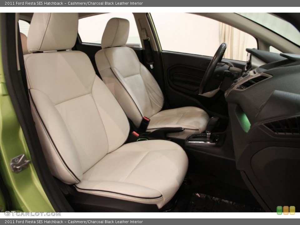Cashmere/Charcoal Black Leather 2011 Ford Fiesta Interiors