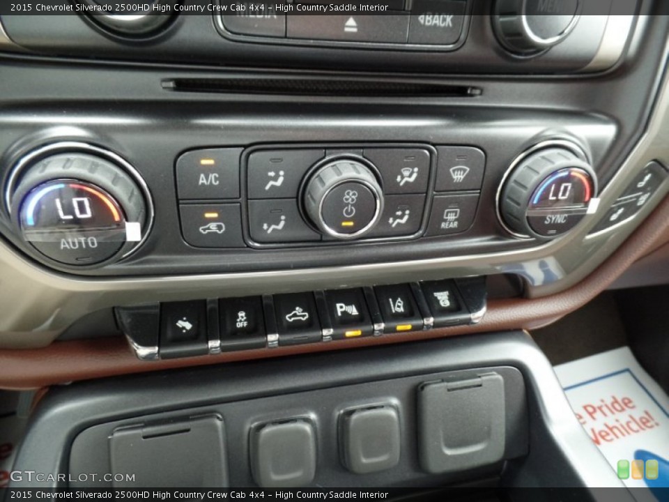 High Country Saddle Interior Controls for the 2015 Chevrolet Silverado 2500HD High Country Crew Cab 4x4 #98320258