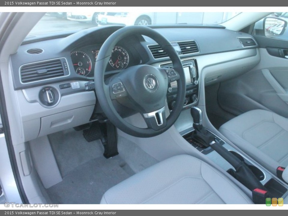 Moonrock Gray Interior Prime Interior for the 2015 Volkswagen Passat TDI SE Sedan #98320813