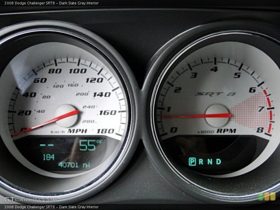 Dark Slate Gray Interior Gauges for the 2008 Dodge Challenger SRT8 #98321251