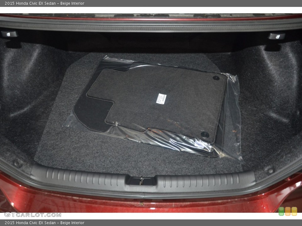 Beige Interior Trunk for the 2015 Honda Civic EX Sedan #98327418
