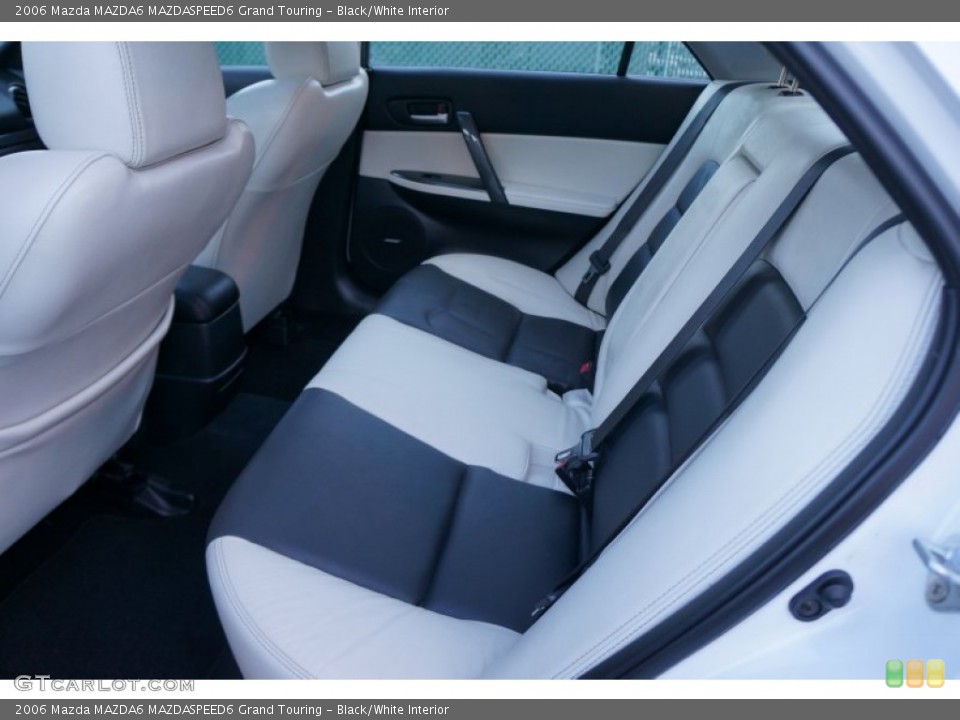 Black/White Interior Rear Seat for the 2006 Mazda MAZDA6 MAZDASPEED6 Grand Touring #98329399