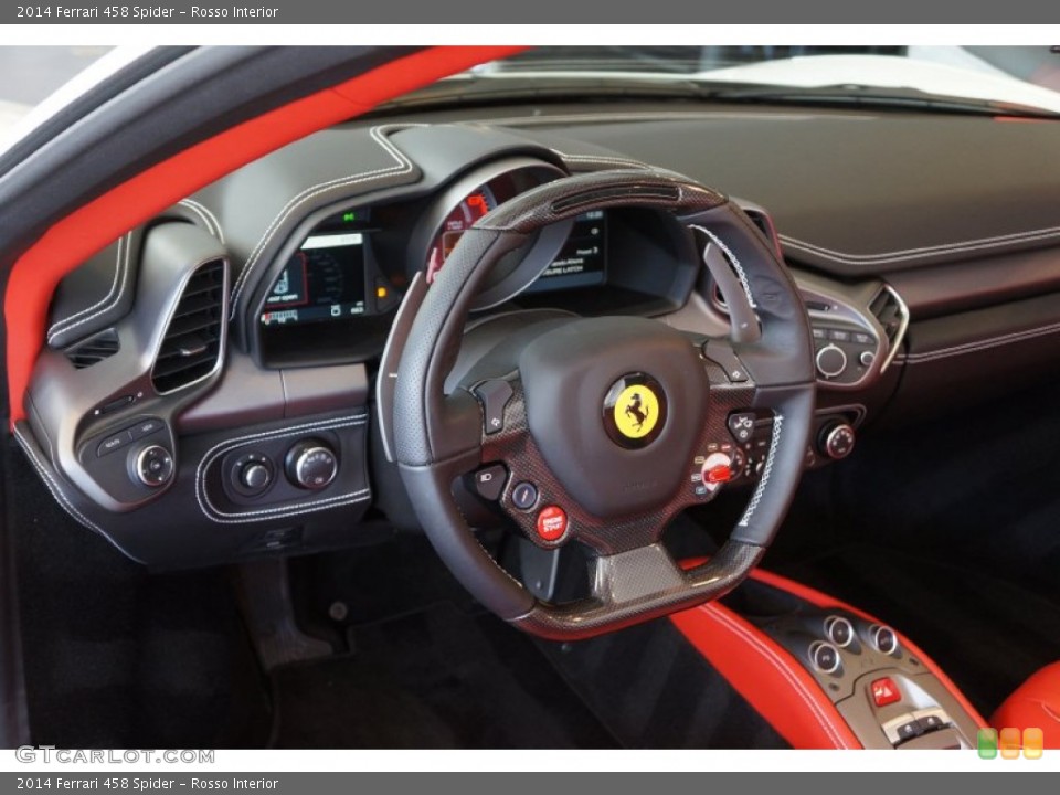 Rosso Interior Steering Wheel for the 2014 Ferrari 458 Spider #98334132