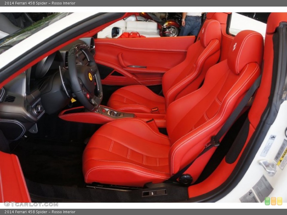 Rosso Interior Front Seat for the 2014 Ferrari 458 Spider #98334201
