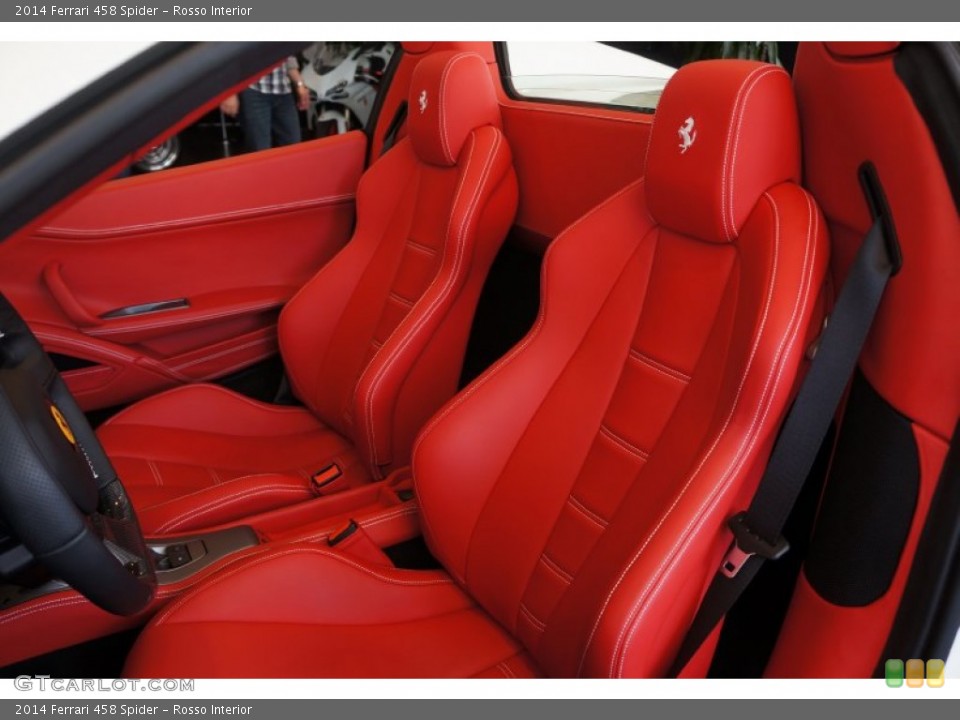 Rosso Interior Front Seat for the 2014 Ferrari 458 Spider #98334225