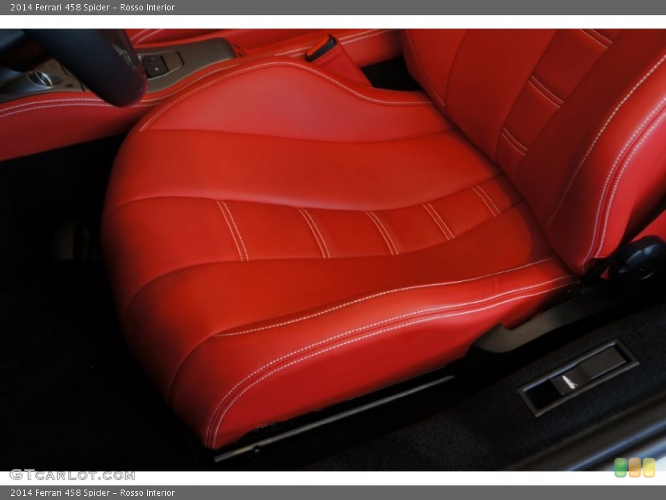 Rosso Interior Front Seat for the 2014 Ferrari 458 Spider #98334252