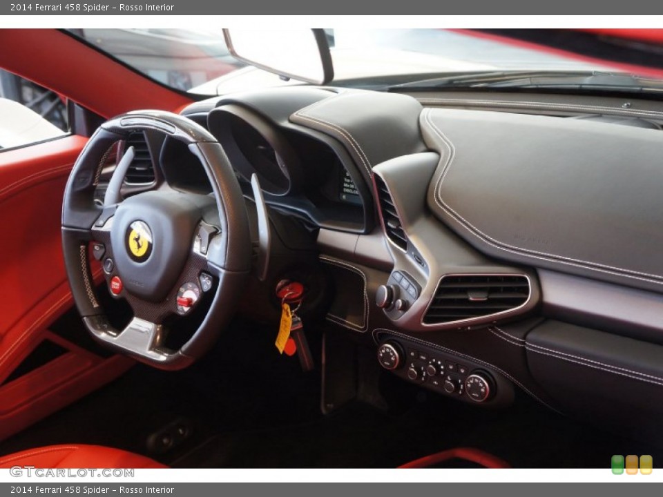 Rosso Interior Dashboard for the 2014 Ferrari 458 Spider #98334450