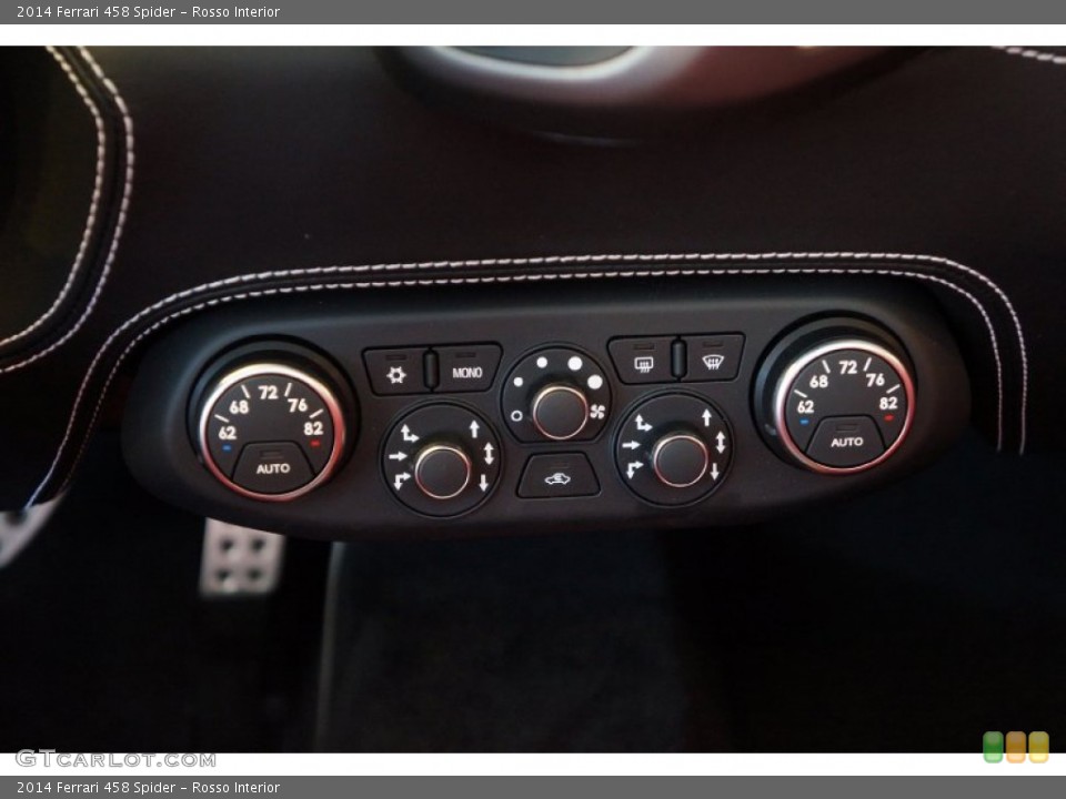 Rosso Interior Controls for the 2014 Ferrari 458 Spider #98334621