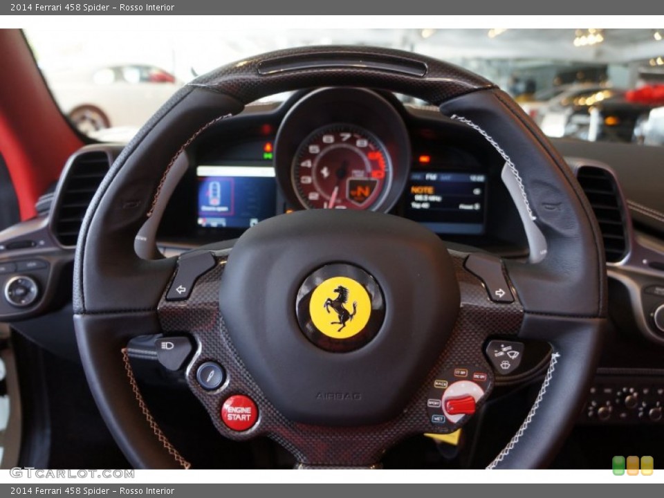 Rosso Interior Steering Wheel for the 2014 Ferrari 458 Spider #98334720