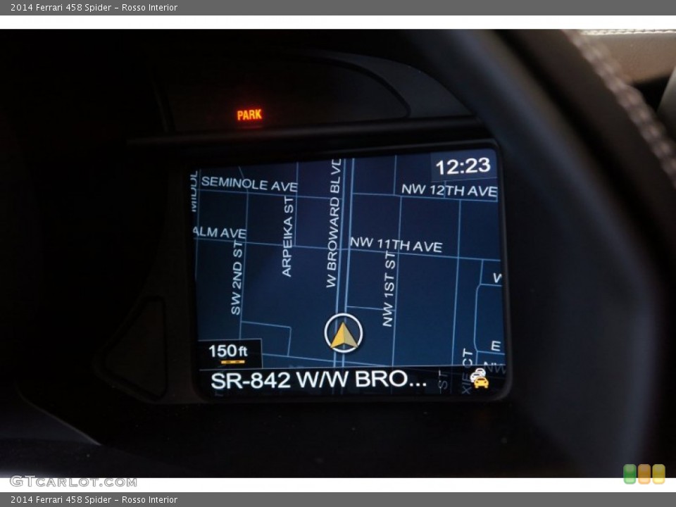 Rosso Interior Navigation for the 2014 Ferrari 458 Spider #98334902