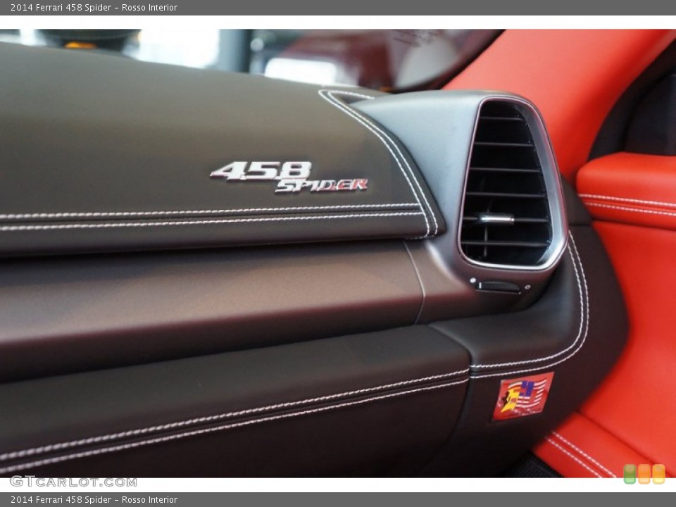 Rosso Interior Dashboard for the 2014 Ferrari 458 Spider #98334930