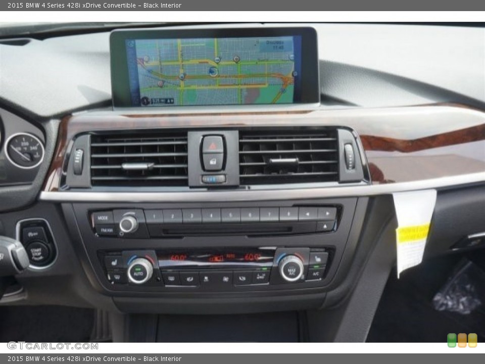 Black Interior Navigation for the 2015 BMW 4 Series 428i xDrive Convertible #98335239