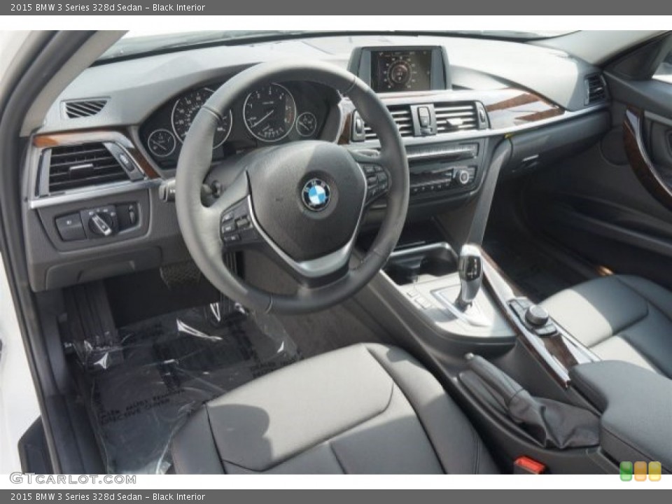 Black Interior Prime Interior for the 2015 BMW 3 Series 328d Sedan #98335395
