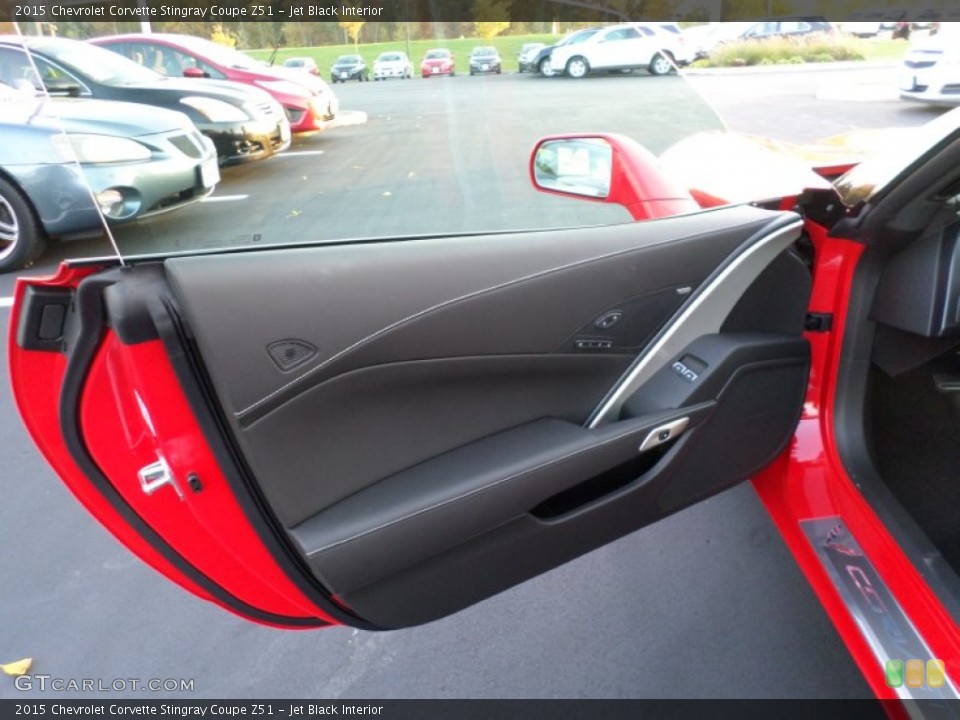 Jet Black Interior Door Panel for the 2015 Chevrolet Corvette Stingray Coupe Z51 #98339298