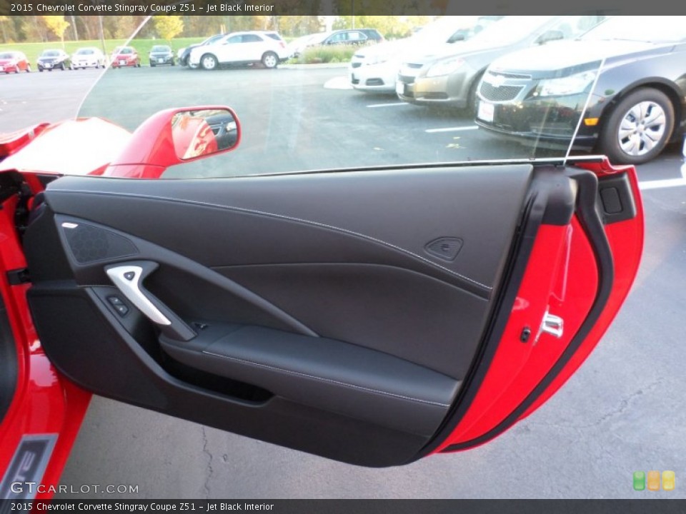 Jet Black Interior Door Panel for the 2015 Chevrolet Corvette Stingray Coupe Z51 #98339430