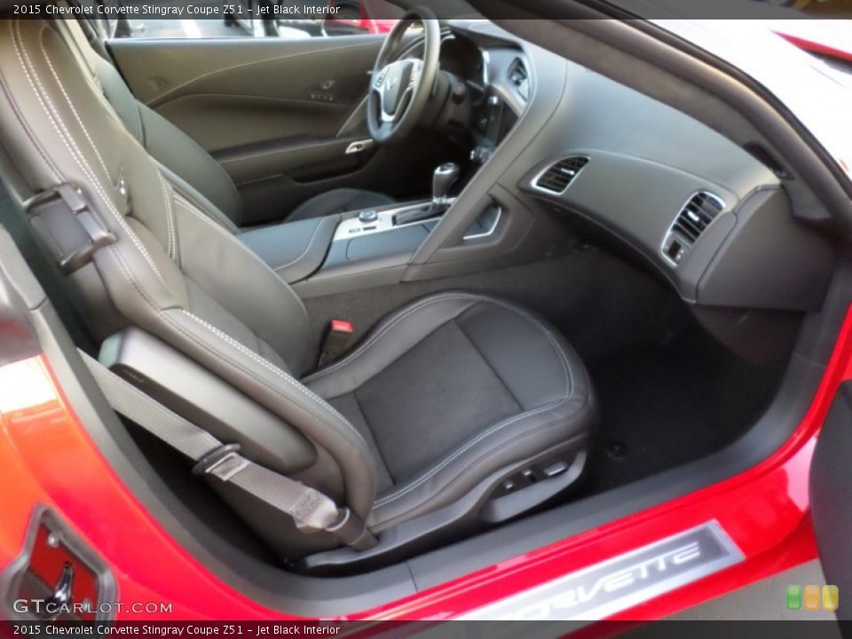Jet Black Interior Front Seat for the 2015 Chevrolet Corvette Stingray Coupe Z51 #98339454