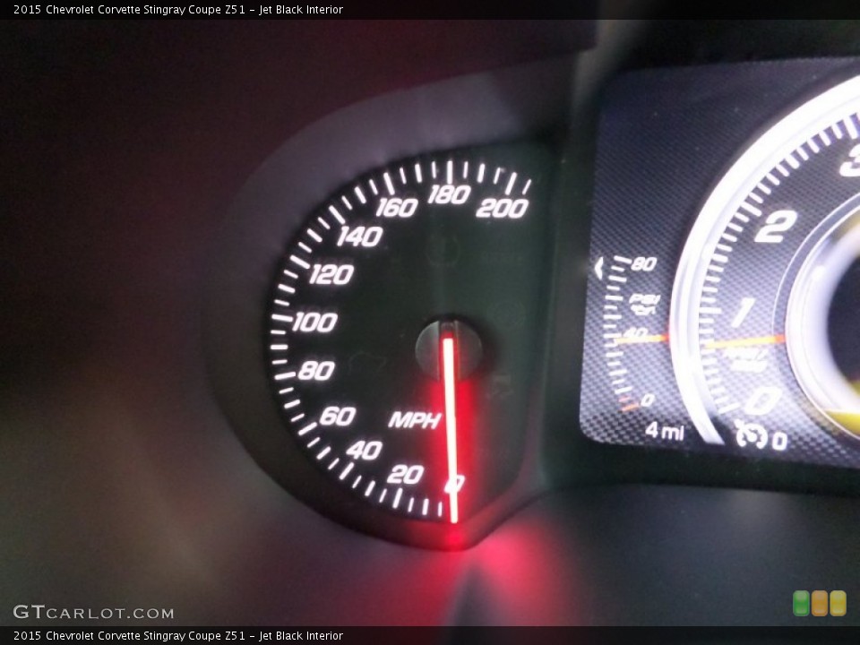Jet Black Interior Gauges for the 2015 Chevrolet Corvette Stingray Coupe Z51 #98339976
