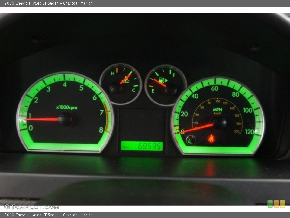 Charcoal Interior Gauges for the 2010 Chevrolet Aveo LT Sedan #98349759