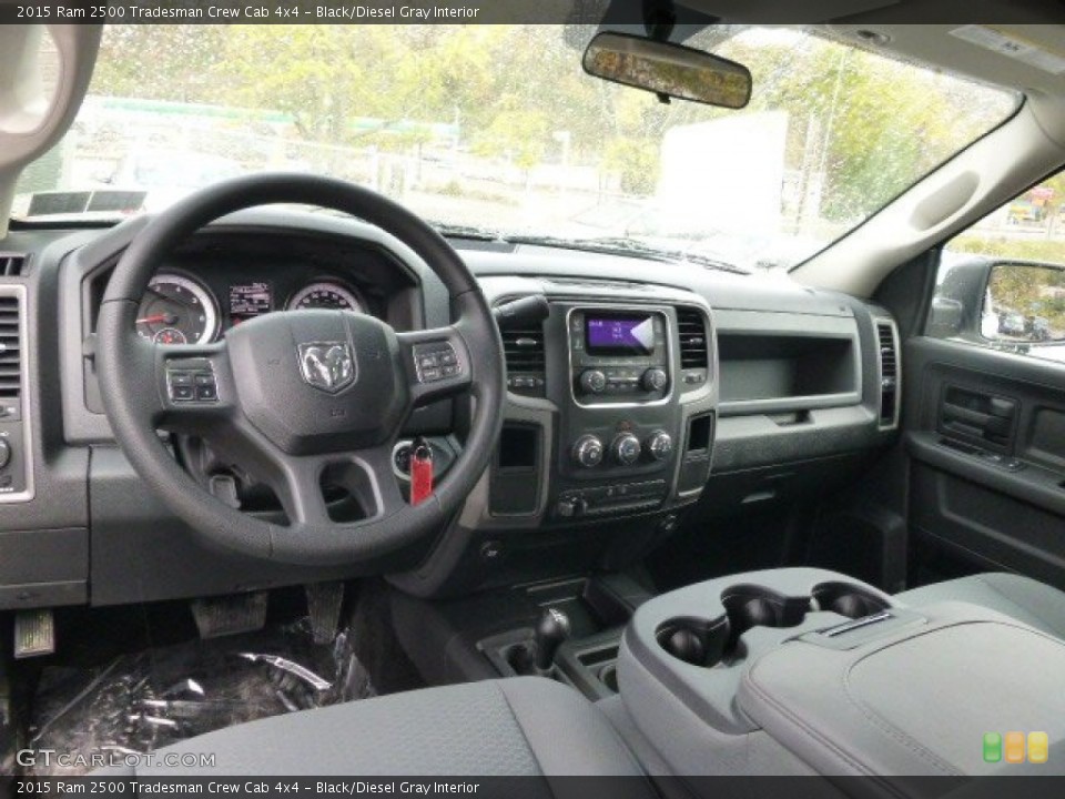 Black/Diesel Gray Interior Photo for the 2015 Ram 2500 Tradesman Crew Cab 4x4 #98351853