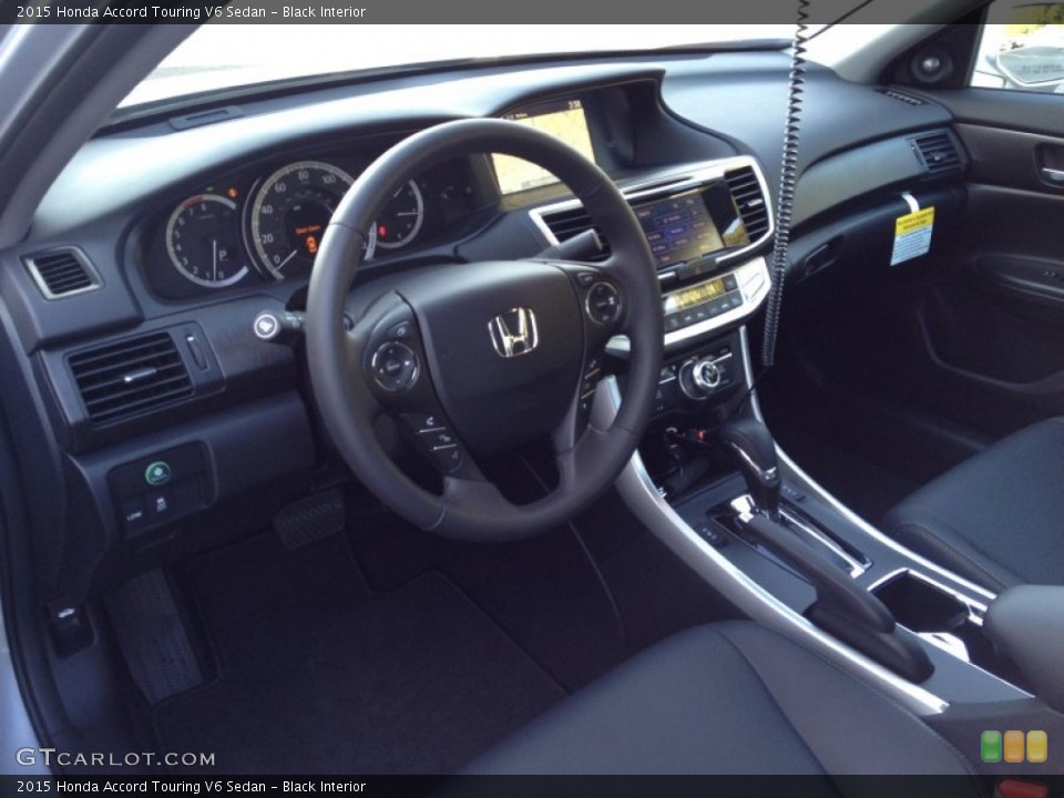 Black Interior Prime Interior for the 2015 Honda Accord Touring V6 Sedan #98358864