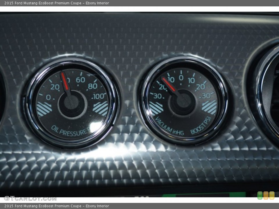Ebony Interior Gauges for the 2015 Ford Mustang EcoBoost Premium Coupe #98361381