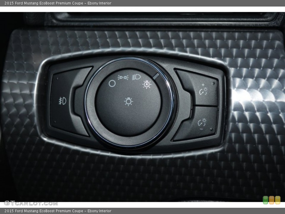 Ebony Interior Controls for the 2015 Ford Mustang EcoBoost Premium Coupe #98361405