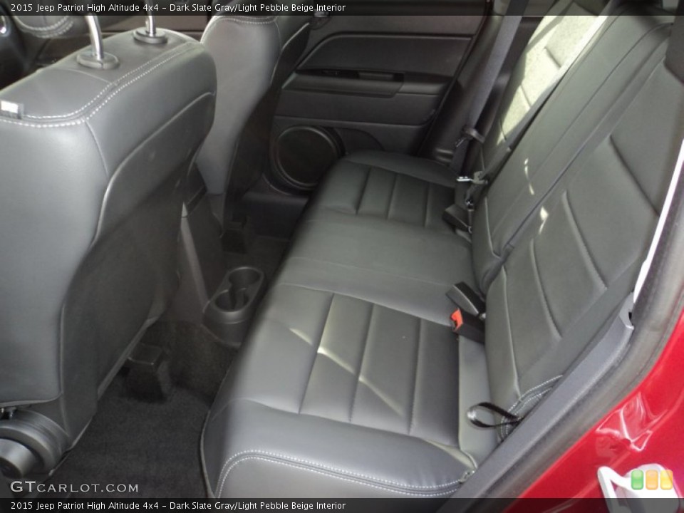 Dark Slate Gray/Light Pebble Beige Interior Rear Seat for the 2015 Jeep Patriot High Altitude 4x4 #98362059