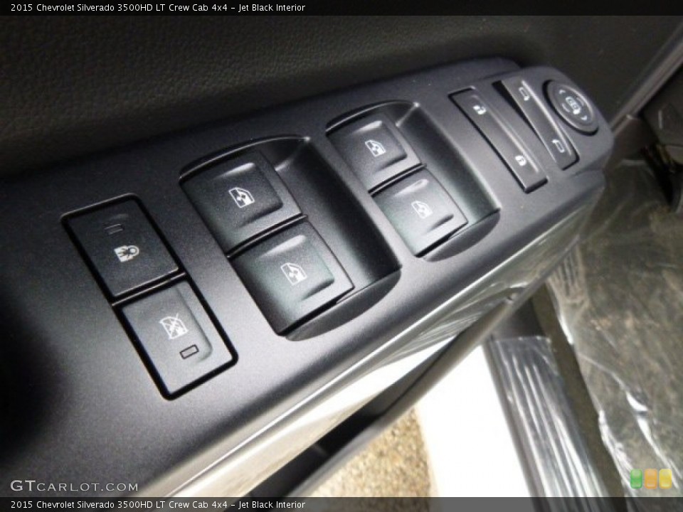 Jet Black Interior Controls for the 2015 Chevrolet Silverado 3500HD LT Crew Cab 4x4 #98373066