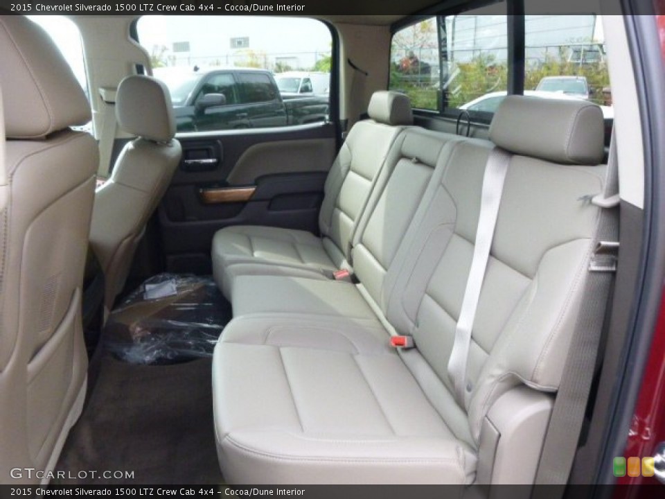 Cocoa/Dune Interior Rear Seat for the 2015 Chevrolet Silverado 1500 LTZ Crew Cab 4x4 #98374086