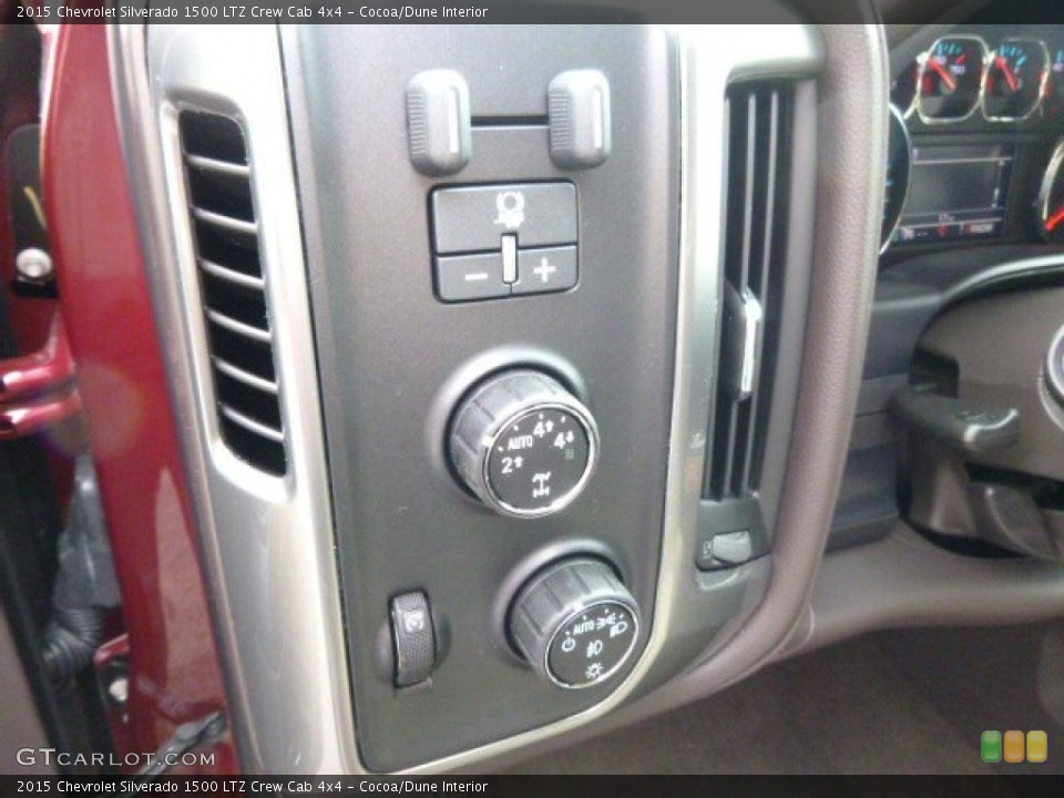 Cocoa/Dune Interior Controls for the 2015 Chevrolet Silverado 1500 LTZ Crew Cab 4x4 #98374149