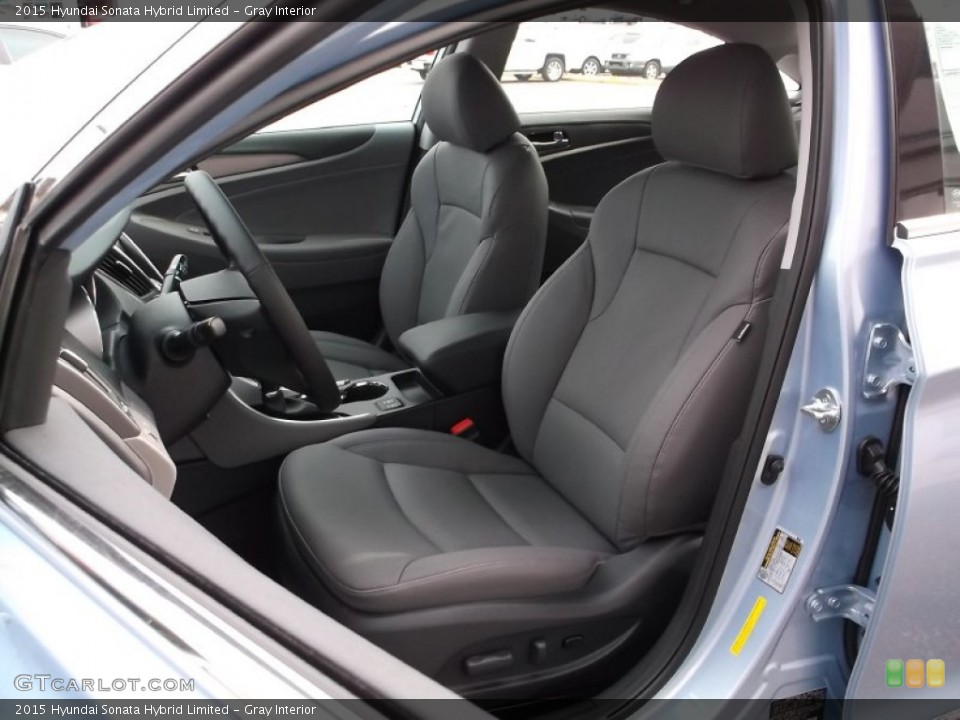 Gray Interior Front Seat for the 2015 Hyundai Sonata Hybrid Limited #98376732