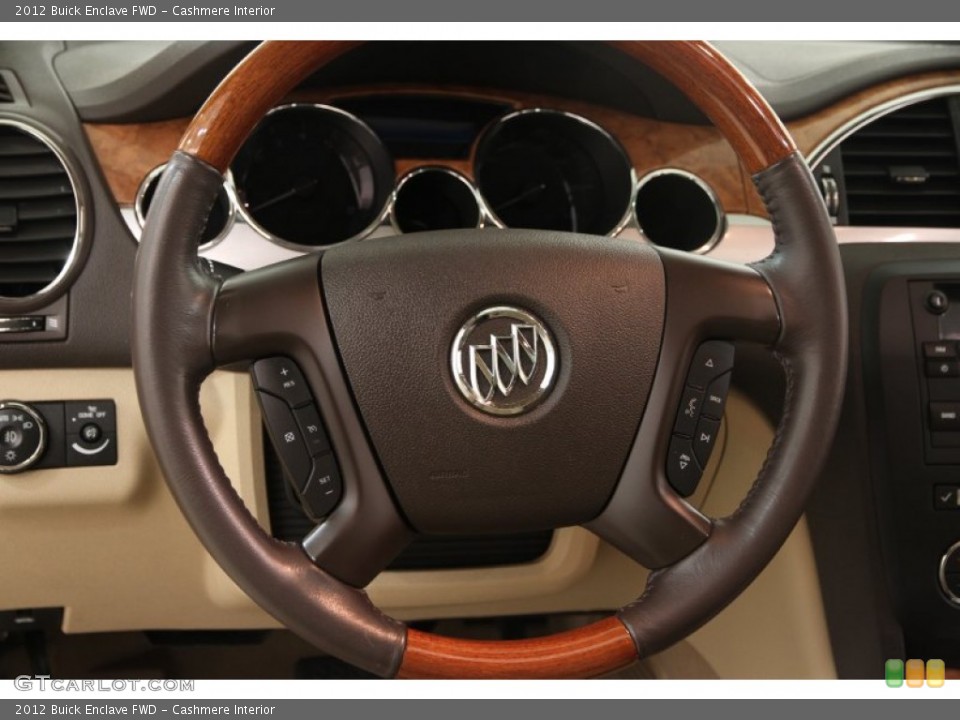 Cashmere Interior Steering Wheel for the 2012 Buick Enclave FWD #98380899