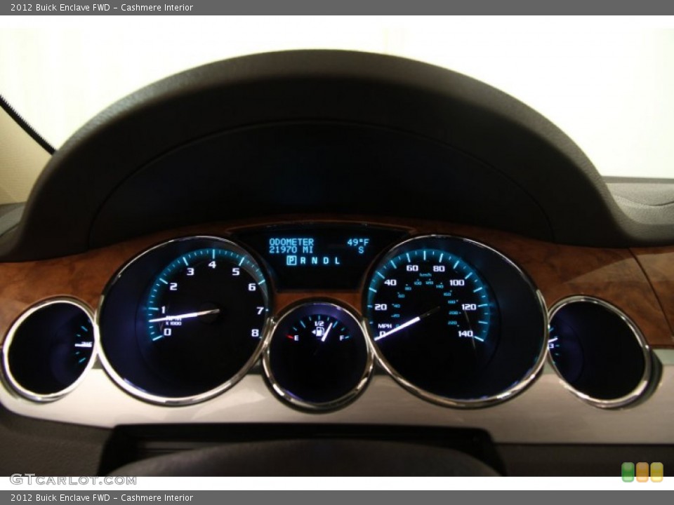 Cashmere Interior Gauges for the 2012 Buick Enclave FWD #98380914