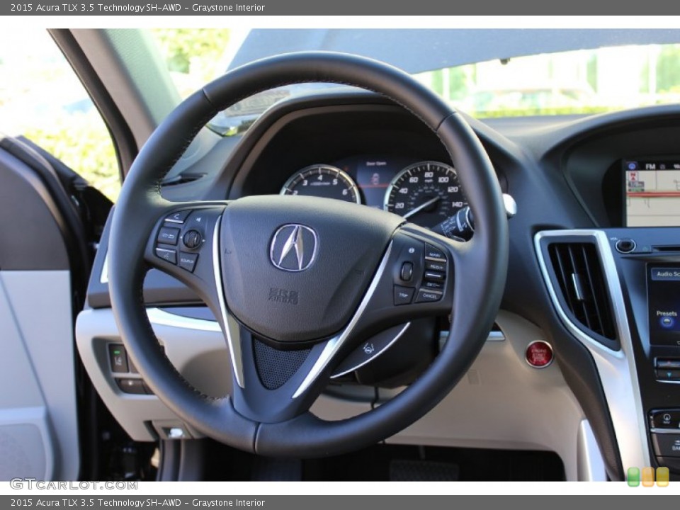 Graystone Interior Steering Wheel for the 2015 Acura TLX 3.5 Technology SH-AWD #98382372
