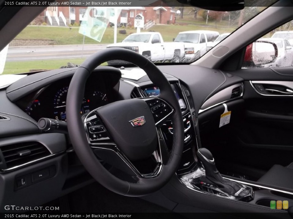 Jet Black/Jet Black Interior Dashboard for the 2015 Cadillac ATS 2.0T Luxury AWD Sedan #98386714
