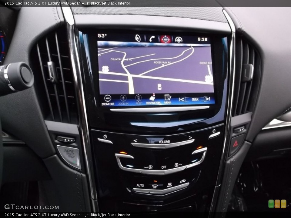 Jet Black/Jet Black Interior Controls for the 2015 Cadillac ATS 2.0T Luxury AWD Sedan #98386837