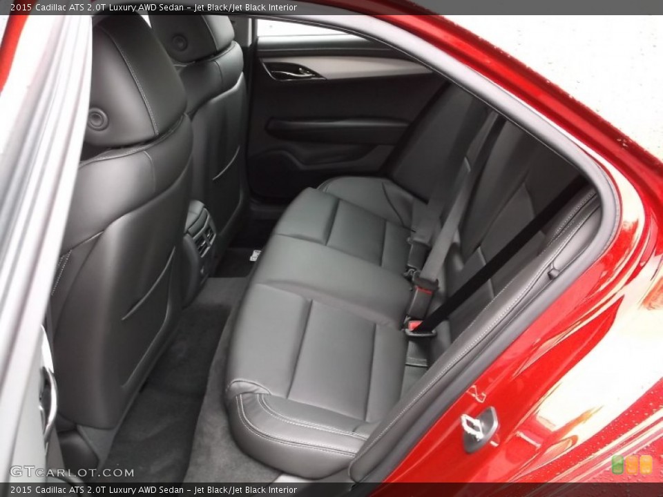 Jet Black/Jet Black Interior Rear Seat for the 2015 Cadillac ATS 2.0T Luxury AWD Sedan #98386912