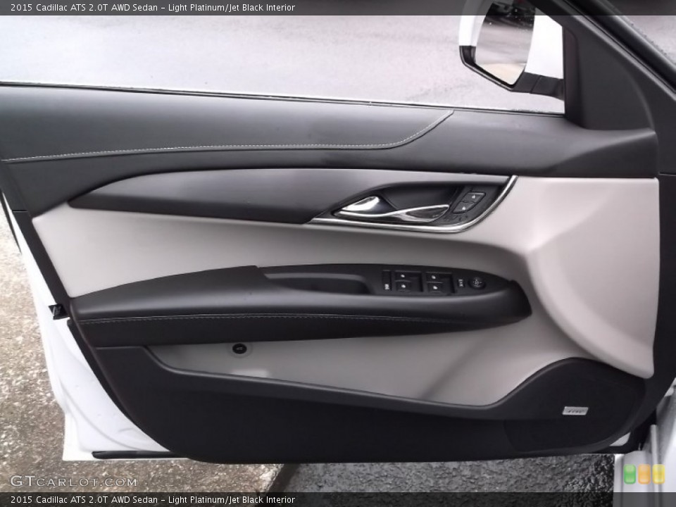 Light Platinum/Jet Black Interior Door Panel for the 2015 Cadillac ATS 2.0T AWD Sedan #98387224