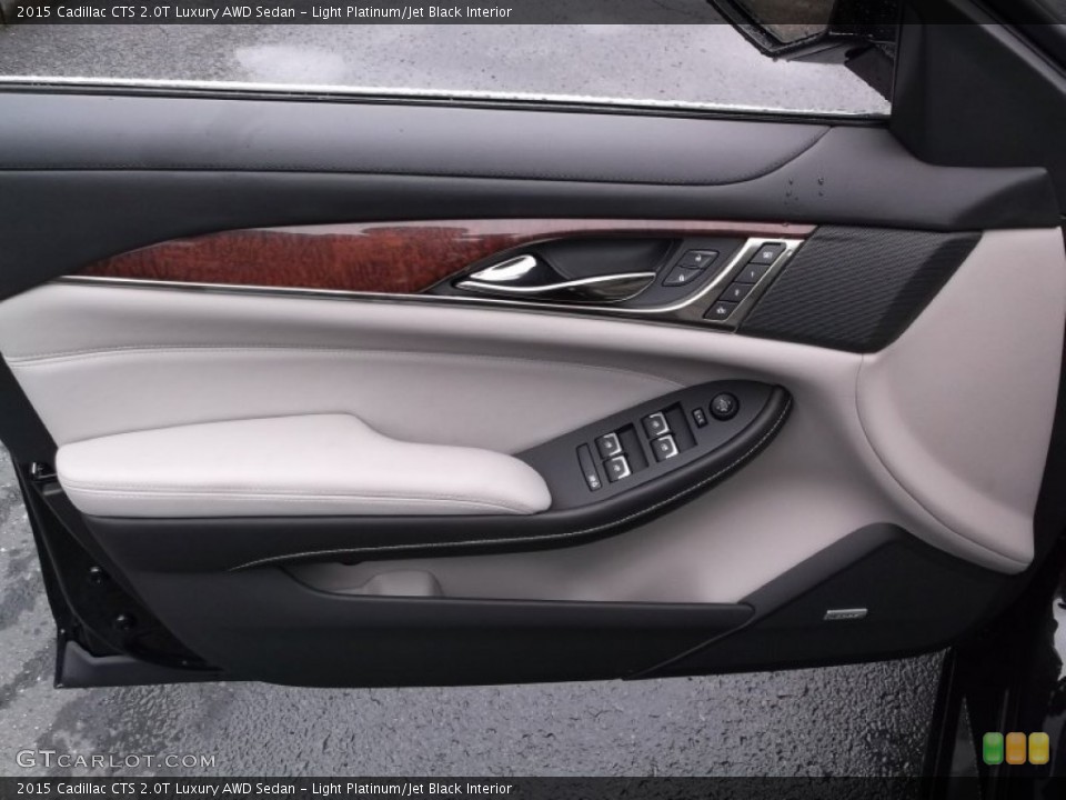 Light Platinum/Jet Black Interior Door Panel for the 2015 Cadillac CTS 2.0T Luxury AWD Sedan #98389294