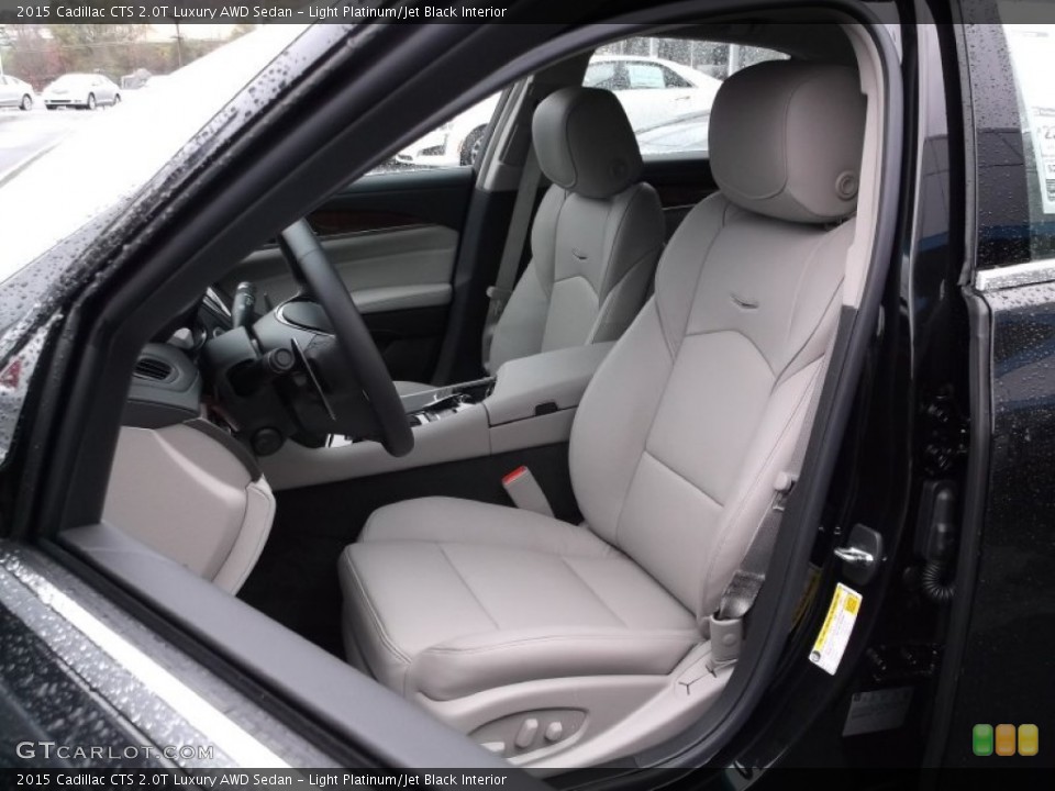 Light Platinum/Jet Black Interior Front Seat for the 2015 Cadillac CTS 2.0T Luxury AWD Sedan #98389318