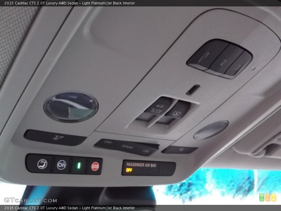 Light Platinum/Jet Black Interior Controls for the 2015 Cadillac CTS 2.0T Luxury AWD Sedan #98389450