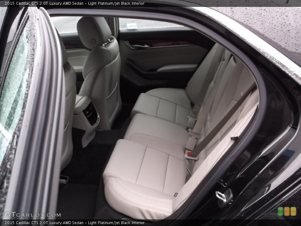 Light Platinum/Jet Black Interior Rear Seat for the 2015 Cadillac CTS 2.0T Luxury AWD Sedan #98389474