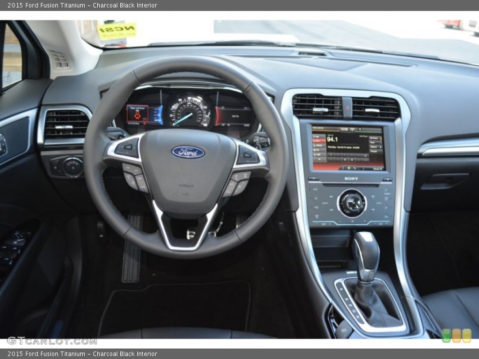 Charcoal Black Interior Dashboard for the 2015 Ford Fusion Titanium #98389777