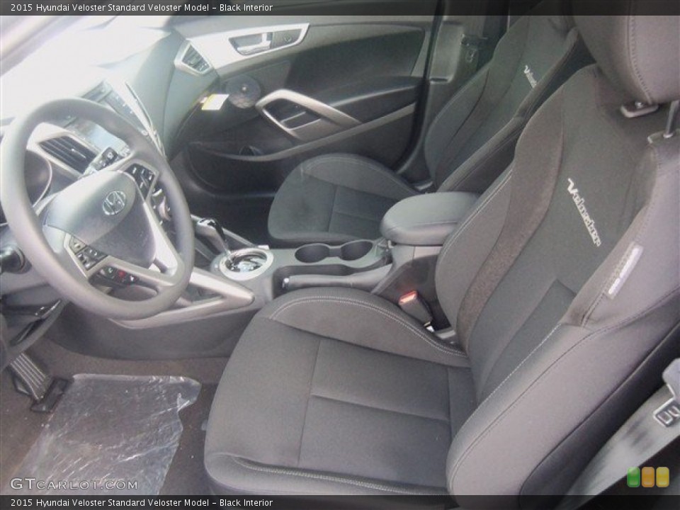 Black Interior Front Seat for the 2015 Hyundai Veloster  #98392696