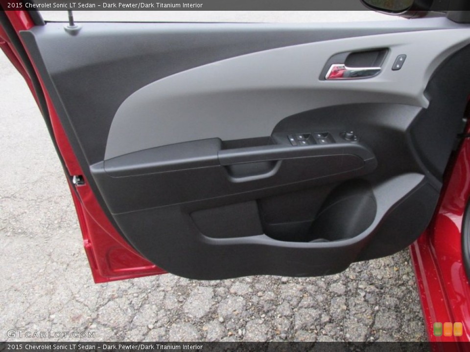 Dark Pewter/Dark Titanium Interior Door Panel for the 2015 Chevrolet Sonic LT Sedan #98401426
