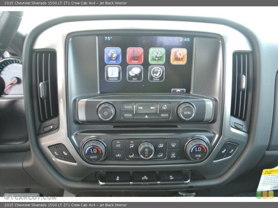 Jet Black Interior Controls for the 2015 Chevrolet Silverado 1500 LT Z71 Crew Cab 4x4 #98404249