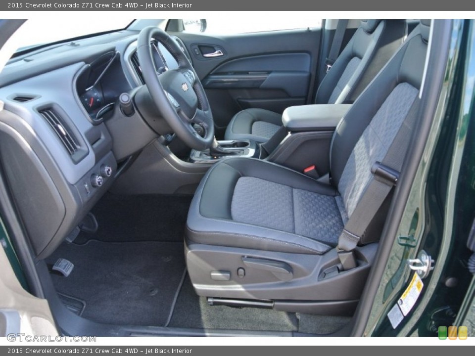 Jet Black Interior Front Seat for the 2015 Chevrolet Colorado Z71 Crew Cab 4WD #98404654